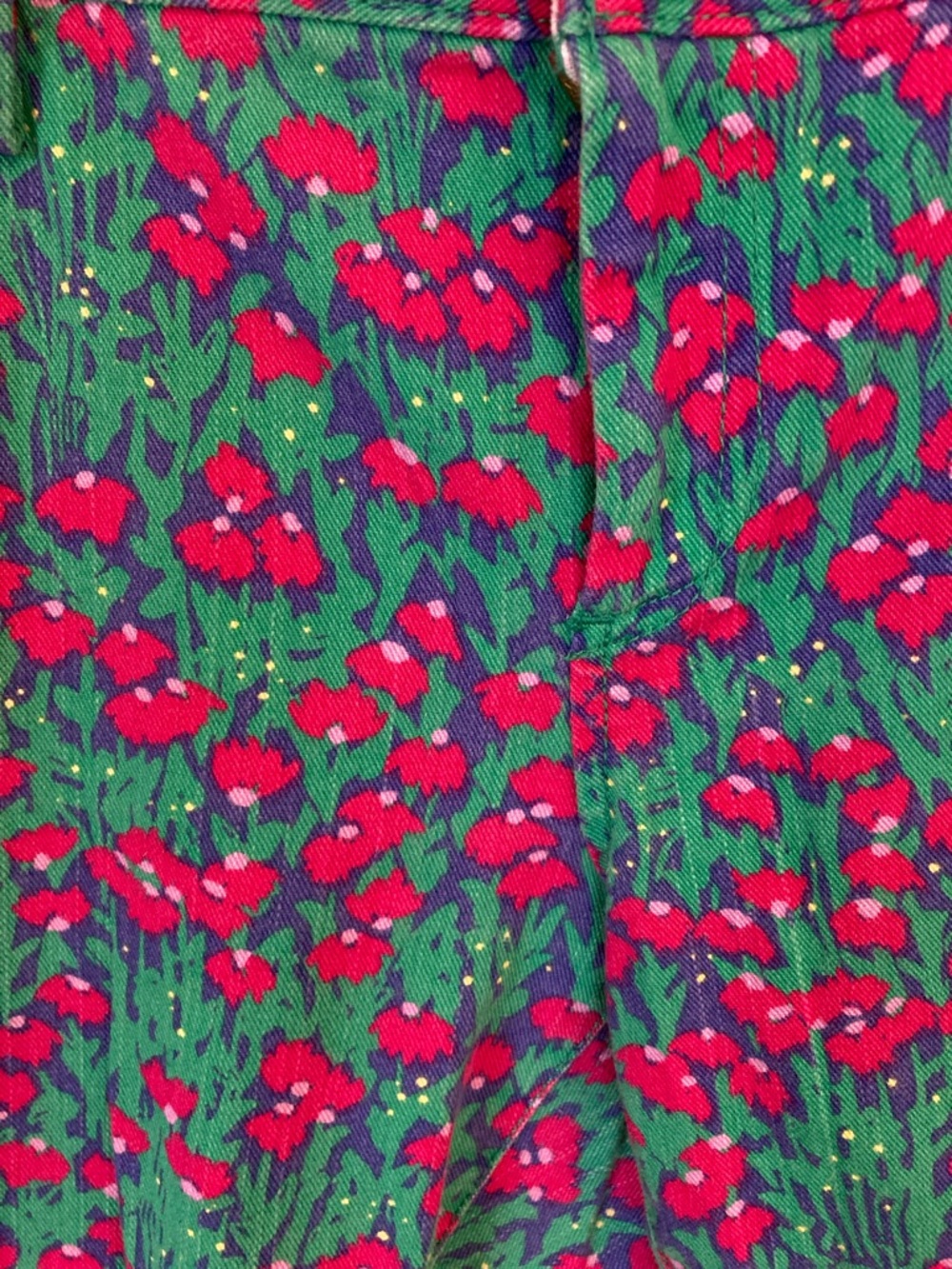 Lilly Pulitzer Green Skinny Jeans with Pink Floral Print - Picture 10 of 15